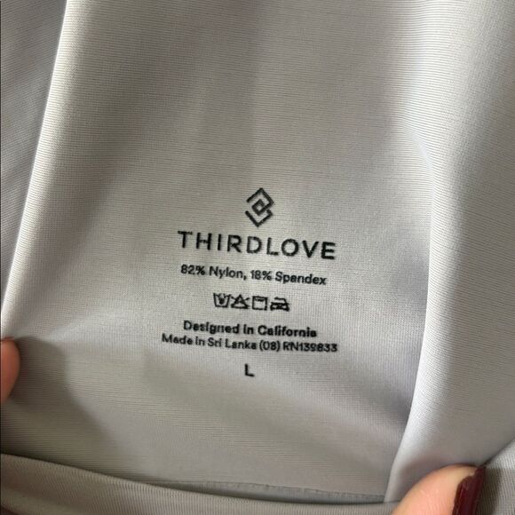 THIRDLOVE Smoothing Scoop Wireless Bra Earl Grey sz Large - Picture 4 of 5